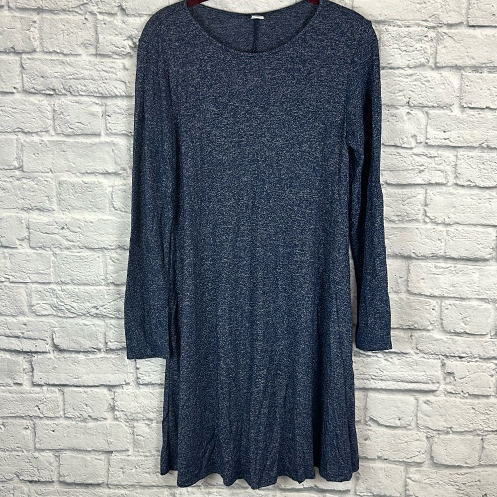 Old Navy Heathers Blue Swing Dress Size Small